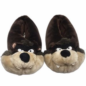 Vintage Tasmanian Devil Looney Tunes Kid Slippers